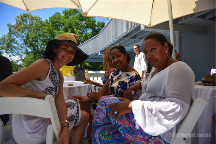 Alicia, Chrisette and host Dianne Plummer chillin’ Hamptons style. 